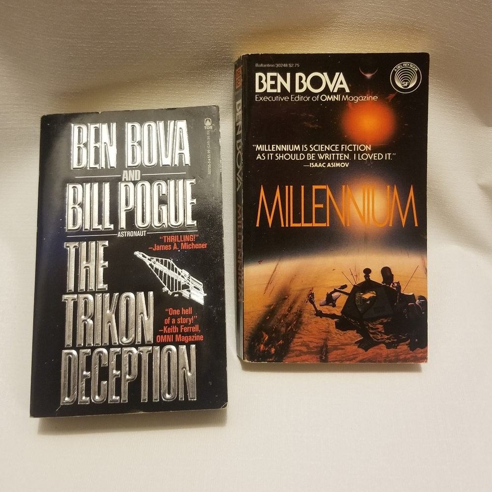 Or $7/each, 2 scifi political thrillers by Ben Bova